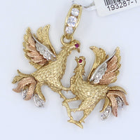 Charms Gallos Peleando Tri Color