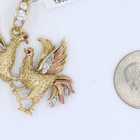 Charms Gallos Peleando Tri Color