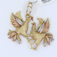 Charms Gallos Peleando Tri Color