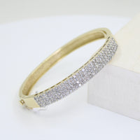Diamonds Thick Bangle