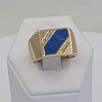 Anillo Lapislazuli y Brillantes