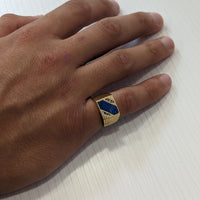 Anillo Lapislazuli y Brillantes