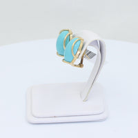 Aretes Turquesas 14kt