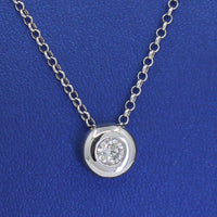 Set Single Diamond Pendant