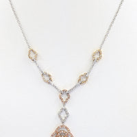 Flower Necklace Tri Color