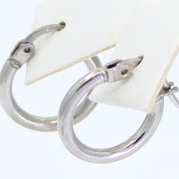 Mini Hoops Oro blanco