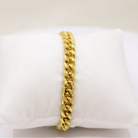 14K Gold Miami Cuban Link Bracelet 7.5mm – 8.5”