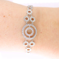 Circle Set Tennis Bracelet