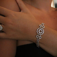 Circle Set Tennis Bracelet