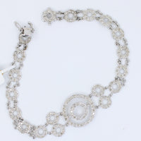 Circle Set Tennis Bracelet