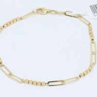 Fancy Paper Clip Bracelet