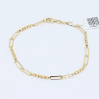 Fancy Paper Clip Bracelet