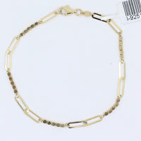 Fancy Paper Clip Bracelet