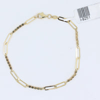 Fancy Paper Clip Bracelet
