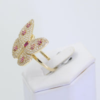 Pink Mariposa Ring