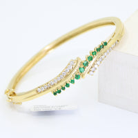 Bangle Esmeralda & Diamantes