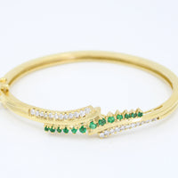 Bangle Esmeralda & Diamantes