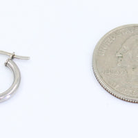 Mini Hoops Oro blanco