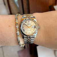 Gold X Tennis Bracelet