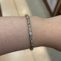 Gold X Tennis Bracelet