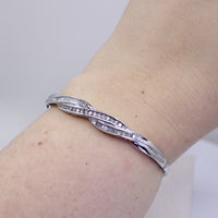 Diamond Swirl Bangle