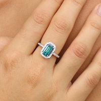 Blue Diamond Ring