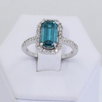Blue Diamond Ring