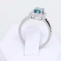 Blue Diamond Ring