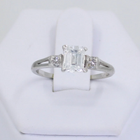 Emerald Cut Diamond Ring