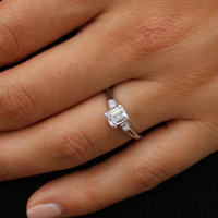 Emerald Cut Diamond Ring