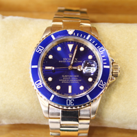 Authentic Rolex Submariner 18kt gold, Tropical Dial, 40mm, 16618