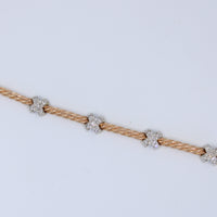 Pulsera Links X Oro Rosado
