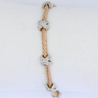 Pulsera Links X Oro Rosado