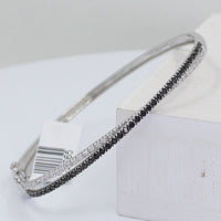 Black & White Diamond Bangle