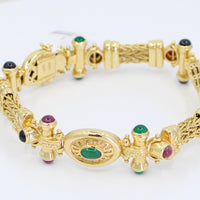 Pulsera en Oro con Piedras en Cabuchon