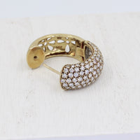 Gold and Diamonds Hoops