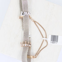 Pandora Mesh & Rose Gold Dangle Charm