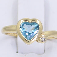 Blue Heart Ring