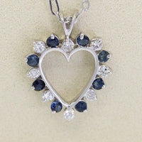 Corazon Diamante y Safiro