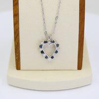 Corazon Diamante y Safiro