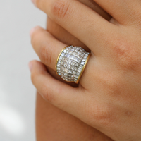 Princess Cluster Ring