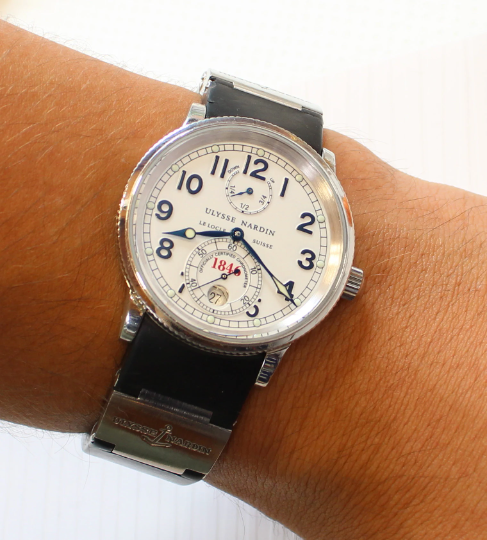 Ulysse Nardin Marine Chronometer 1846 T-253-22, Rubber Authentic Strap