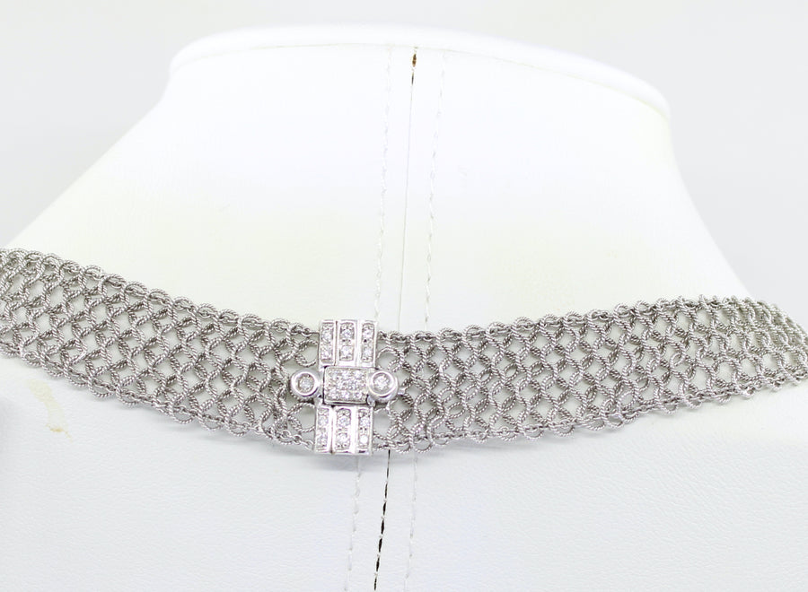 Gargantilla Mesh Chain 18kt