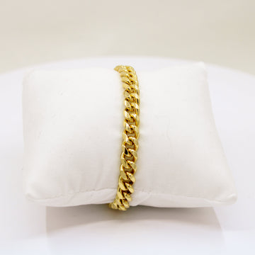14K Gold Miami Cuban Link Bracelet 7.5mm – 8.5”