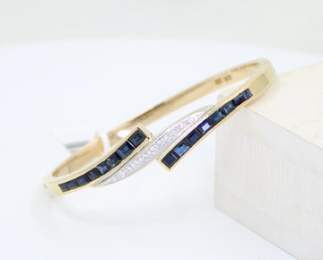 Bangle Zafiro & Diamantes