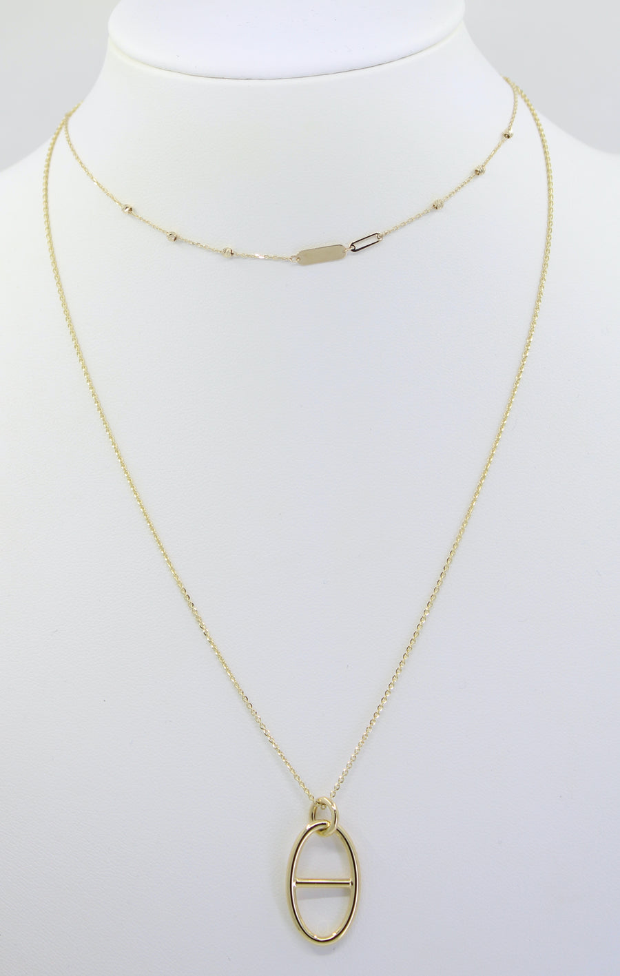 ID Layer Necklace 14kt