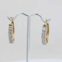 Diamond Hoops Baguette