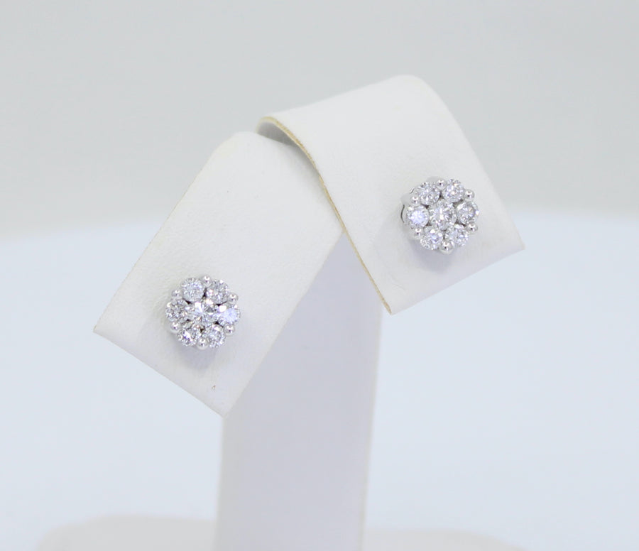 Aretes Set Flowery Diamond