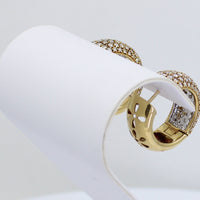 Gold and Diamonds Hoops