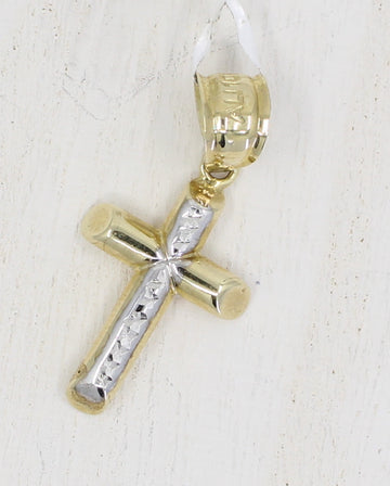 Two Tone Texture Cross